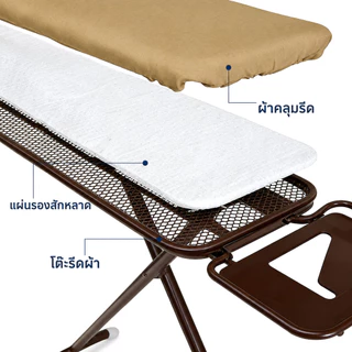 U-choice☑️ ผ้ารองรีด ผ้าคลุมโต๊ะรีดผ้า 49x105cm /49x132cm ทนความร้อนสูง เหมาะสำหรับโต๊ะผ้าแนวตั้ง