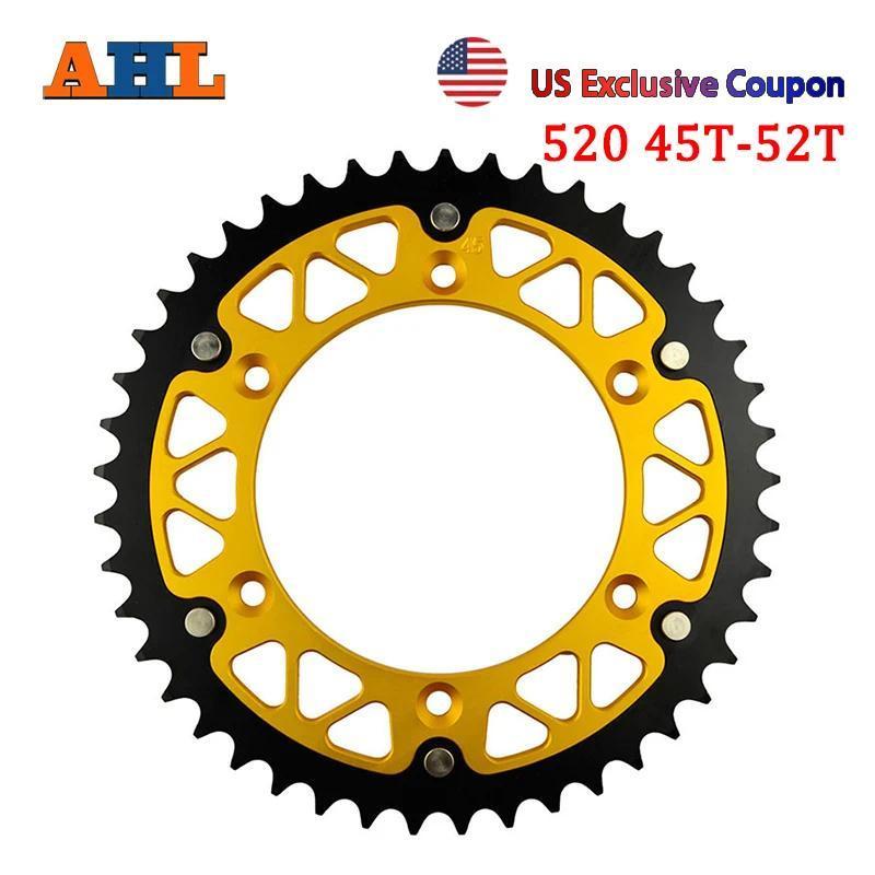 AHAHL Motorcycle 45T 46T 47T 48T 49T 51T 52T Rear Sprocket For SUZUKI DRZ400 DRZ400E DRZ400S DRZ400S