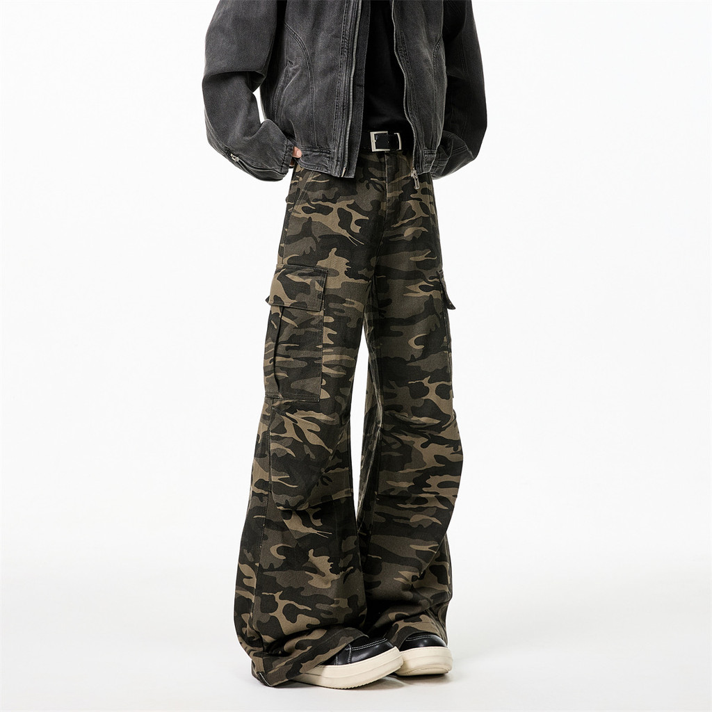 T-9 [ปุ่มคุณภาพร้านเขย่ากึ่งยืดหยุ่น] S-3XL/Camouflage/P32