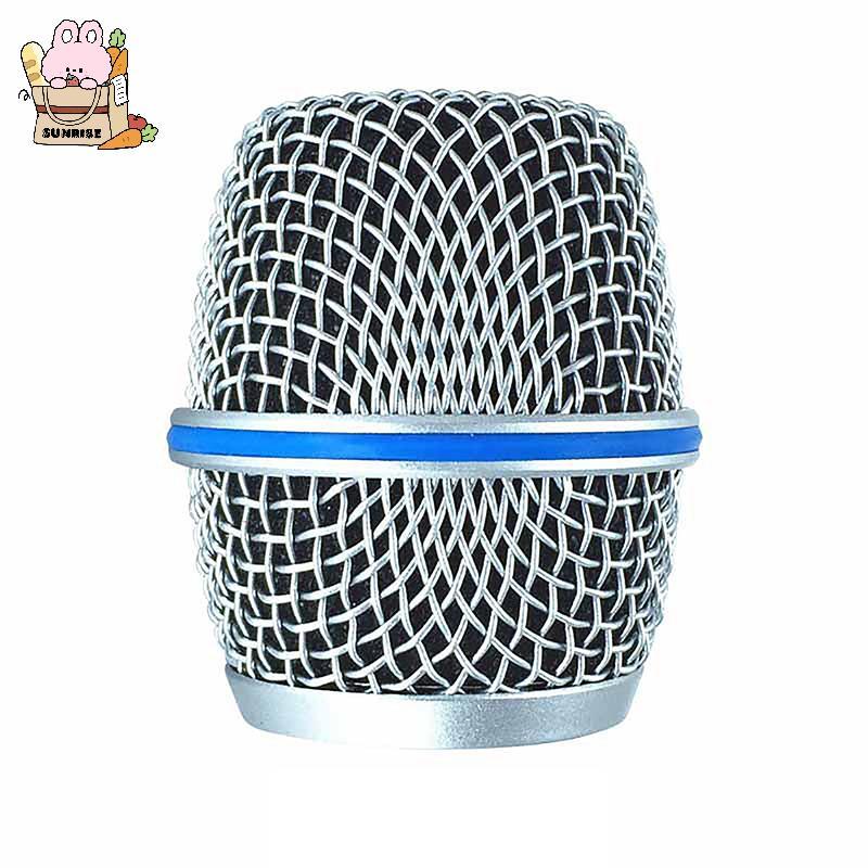 [ใหม่] เปลี่ยนตะแกรงไมโครโฟนโลหะ Replacing Professional Party Mic Head Part อุปกรณ์เสริมสําหรับ Shur