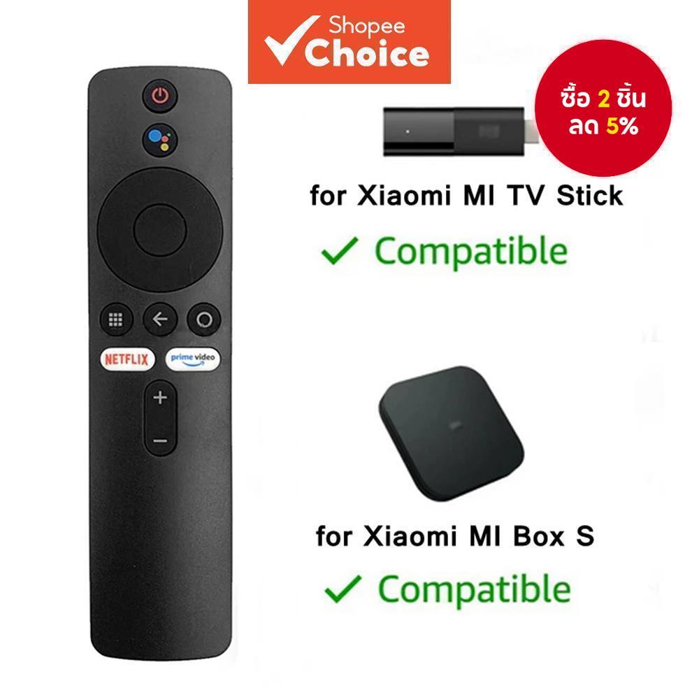 รีโมทคอนโทรลบลูทูธ XMRM-006 00A สําหรับกล่องทีวีอัจฉริยะ Xiaomi MI Box S, MI TV Stick รุ่น MDZ-22-AB, MDZ-24-AA พร้อม Google Assistant