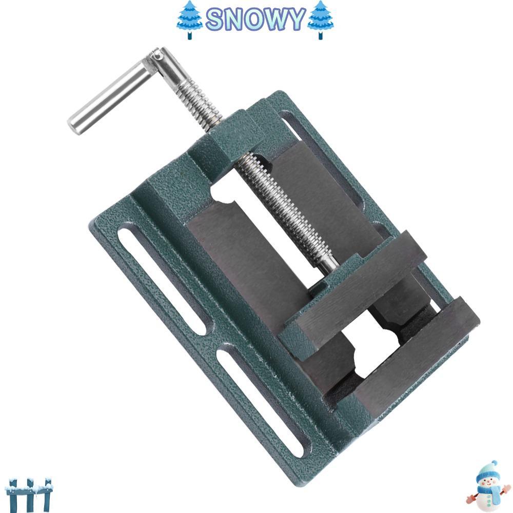 SNOWY เจาะกด Vice, Multi-Groove Vice Jaw Pads ปุ่มปรับ Quick Milling Vice, Professional 4" ขนาดเปิด 