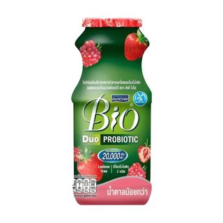ดัชชี่ ไบโอ โยเกิร์ตพร้อมดื่มรสสตรอว์เบอร์รีและราสพ์เบอร์รี Dutchie Bio Drinking Strawberry 150ml.