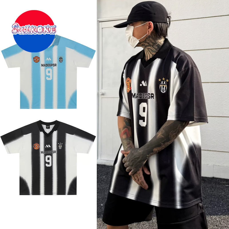 SUIKONE ซุยโคเนะ เสื้อยืดผู้ชายแขนสั้นอเมริกันย้อนยุคสไตล์