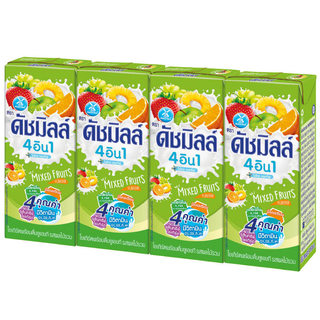 ดัชมิลล์นมเปรี้ยวยูเอชทีรสผลไม้รวม 165มล แพค4 DutchMill Drinking Yoghurt UHT Milk Mix Fruit 165mlPack4 [8851717049033 ]