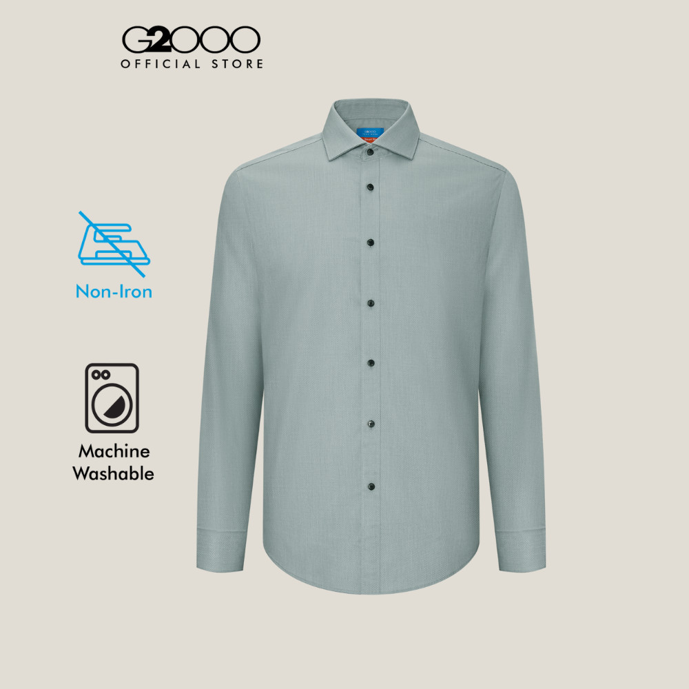 G2000 เสื้อเชิ้ตแขนยาวแบบทางการสำหรับผู้ชาย Smart Fit รุ่น 4612181200 สีขาว