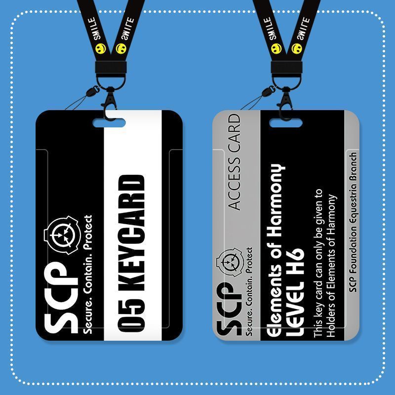 SCP Card Gift Foundation Peripheral Black Card SCP Card Sticker Foundation Peripheral Black Premium 