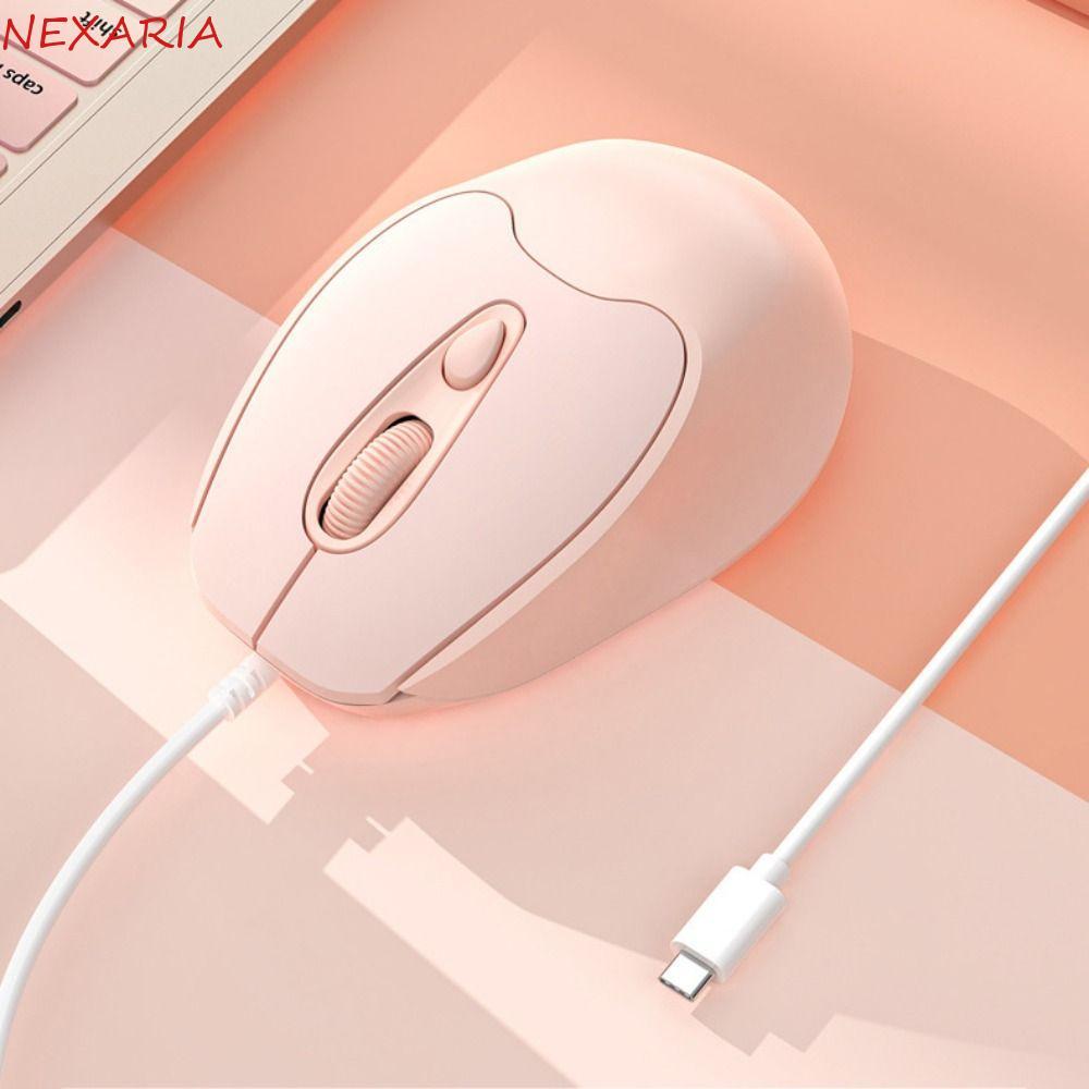 ถัดไป‌ เมาส์ปิดเสียงแบบมีสาย, Type C USB Type C เมาส์แบบมีสาย, Universal ABS Ergonomic แบบมีสายสาย USB Ergonomic Mice Notebooks PC แล็ปท็อป