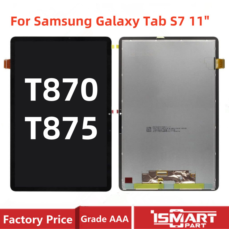 SAMSUNG 11.0 "สําหรับSamsung Tab S7 LCD T870 T875 T876 SM-T870 SM-T875 SM-T876Bหน้าจอสัมผัสจอแสดงผลD