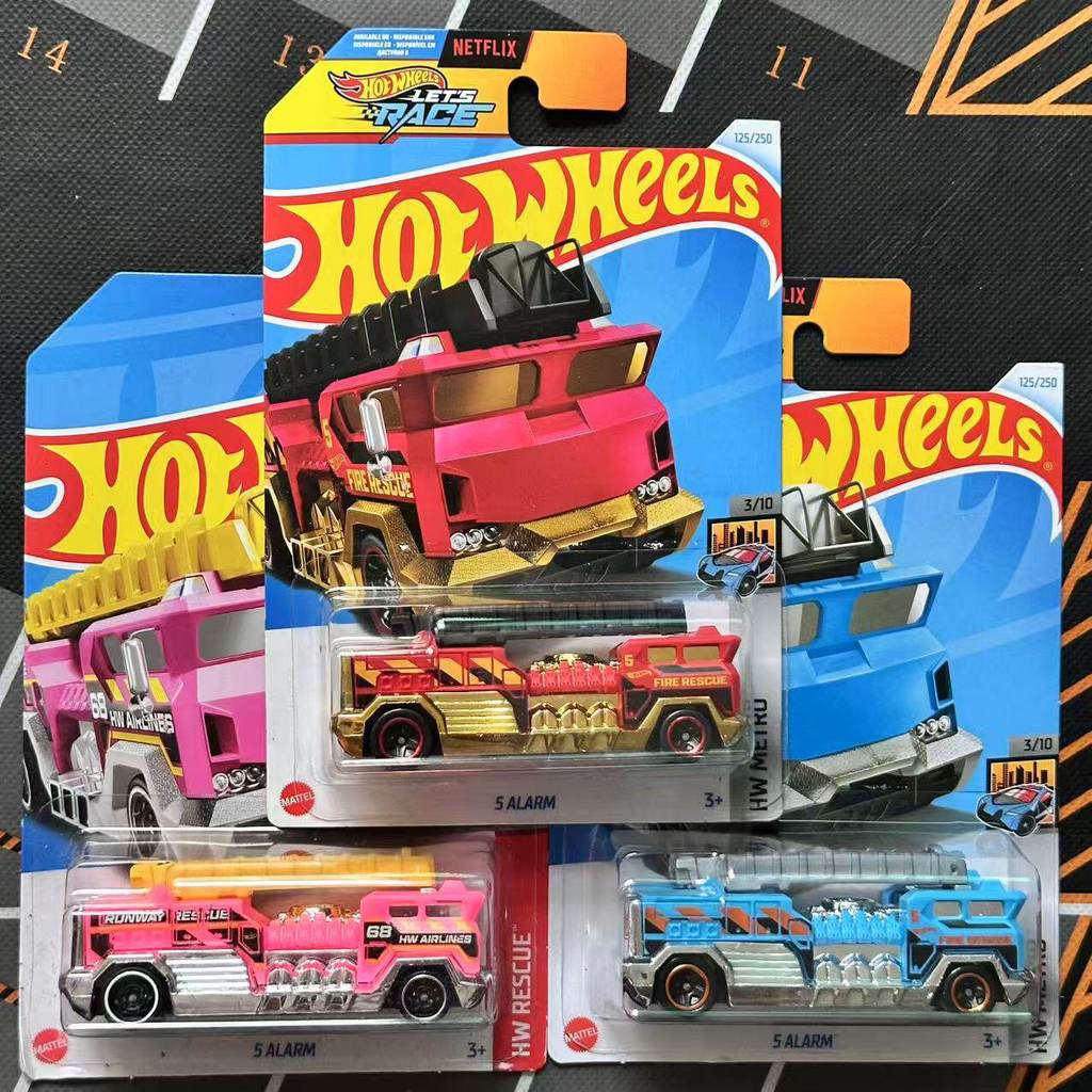 Hot Wheels C4982 โมเดลรถอัลลอย บันได รถดับเพลิง