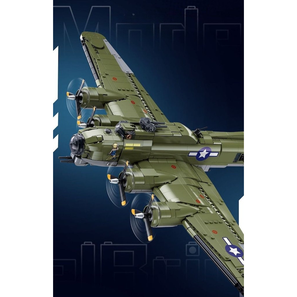 Mybeautyhouse 1270PCS MOC B-17 GS Air Fighter Plane รูปก่อสร้างของเล่น Building Block อิฐของขวัญเด็ก