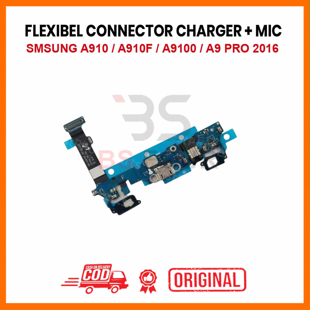 FLEXIBLE CONNECTOR CHARGER SMSUNG A910 / A910F / A9100 / A9 PRO 2016 CONNECTOR HANDSFREE + MIC + ปุ่