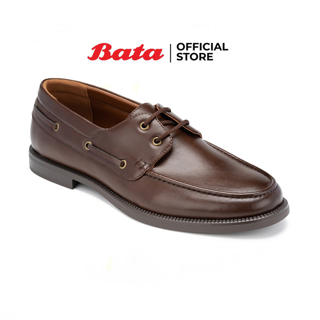 Bata บาจา รองเท้ามอคคาซีน แบบสวม สำหรับผู้ชาย รุ่น MADRID BOAT สีน้ำตาล 8314228 สีด 8316228