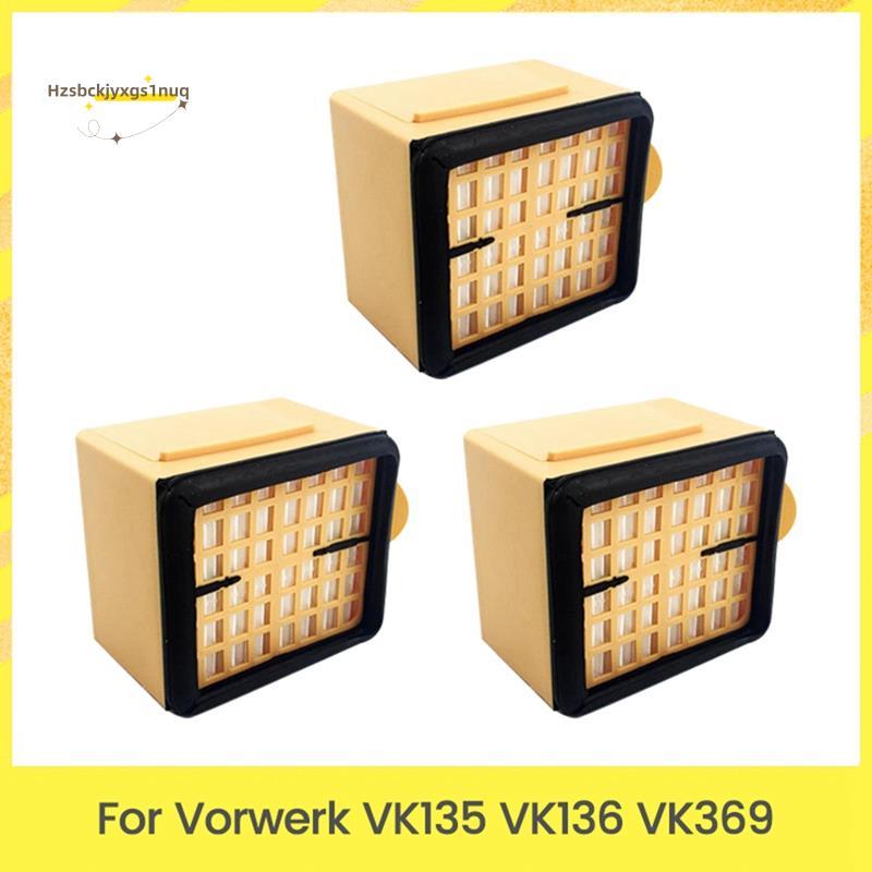 Hzsbckjyxgs1uq3PCS สําหรับ VK135 VK136 VK369 เครื่องดูดฝุ่นอุปกรณ์เสริม Hepa กรองอะไหล่กรอง