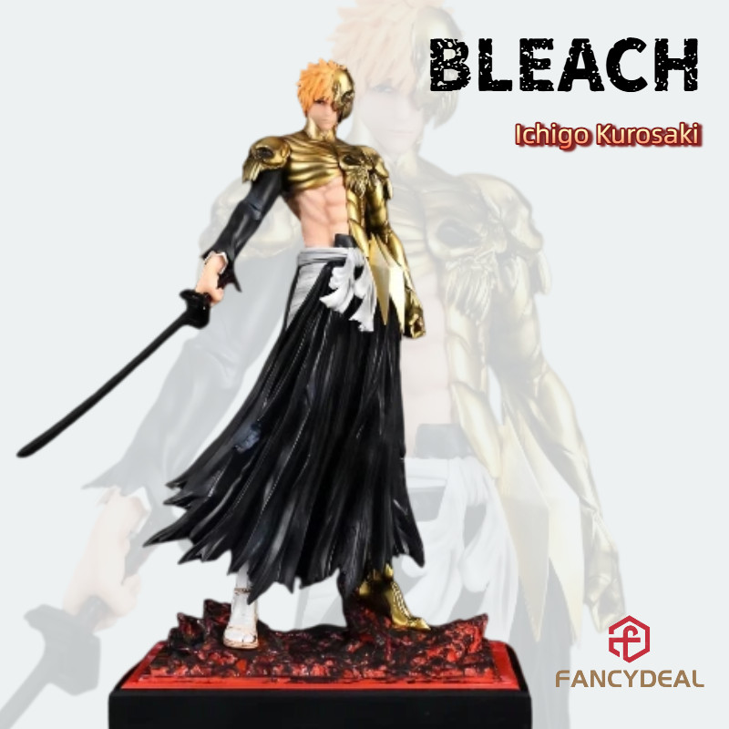 BLEACH Hell Verse Ichigo Kurosaki ยืน GK รูปปั้นอะนิเมะรูปเดสก์ท็อปเครื่องประดับสะสม