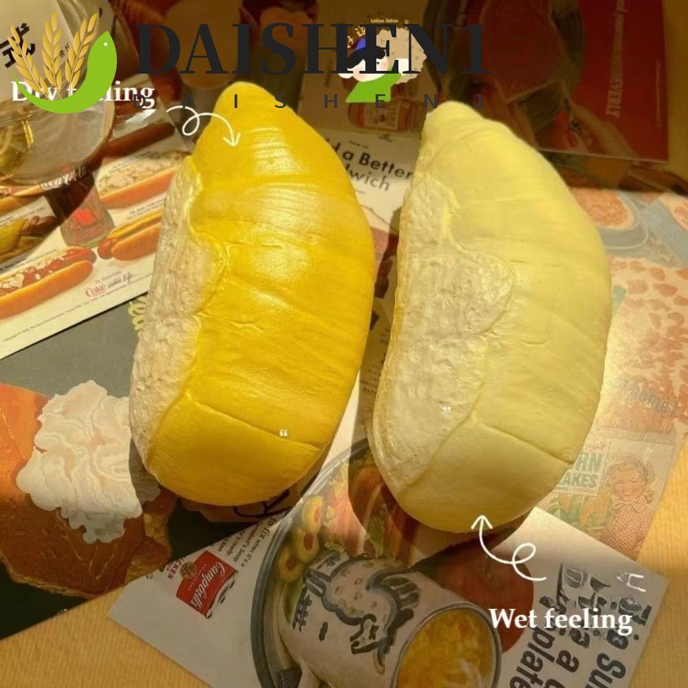 DAISHEN1 จําลองทุเรียนบีบของเล่น,ประสาทสัมผัสปล่อยมือช้า Rebound บีบของเล่น,เนื้อ Squishy ยืดหยุ่นผ่อนคลายของขวัญยืดช้า Rebound Vent ของเล่นออทิสติกสนับสนุน