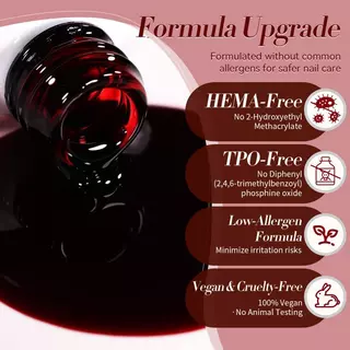 【Local】BORN PRETTY 15ml Scarlet ความร้อน Jelly Gel ยาทาเล็บสีแดงกึ่งโปร่งใส อุปกรณ์ Soak off UV LED เคลือบเงา