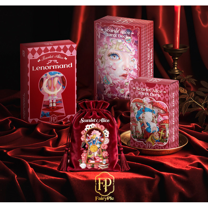 ของแท้ Orangutan Red Alice Tarot Collectors Editionไพ่ทาโรต์จีนภาษาอังกฤษคู่มือRenaultan Card