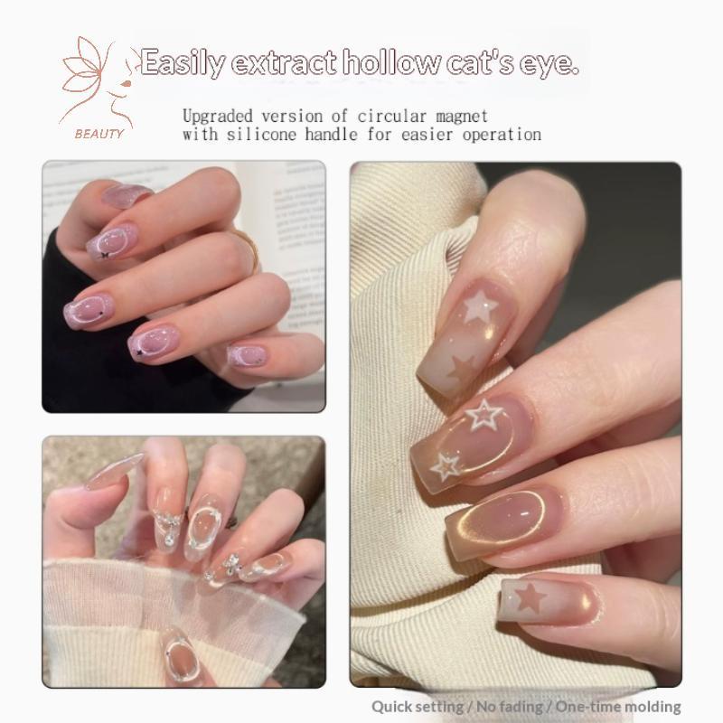 [maybeauty] Dynamic Bla Hole Effect Cat Eye Gel Polish with Superior Magnetic Attraction for Nail Lovers {TH}
