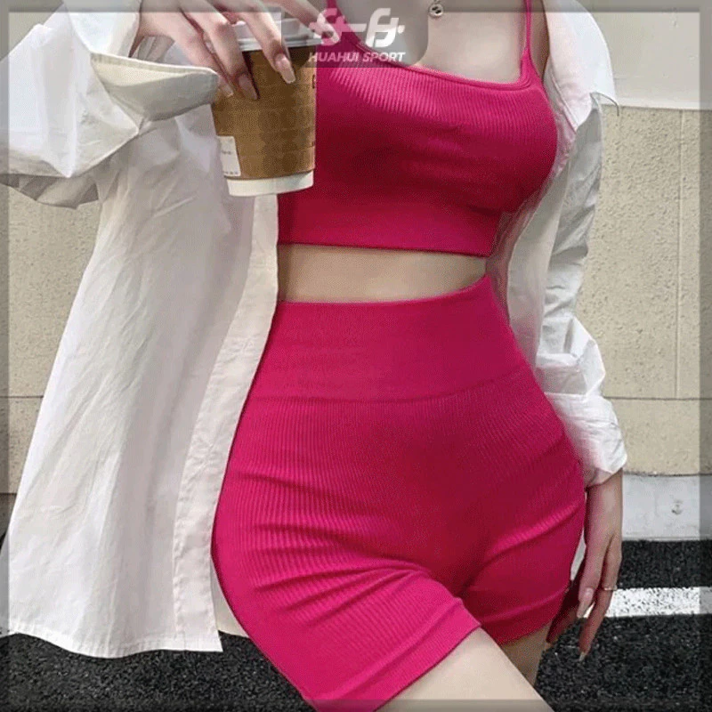 ชุดสปอร์ตบรา+กางเกงขาสั้น โยคะ ออกกำลังกาย ผู้หญิง thumbnail 9