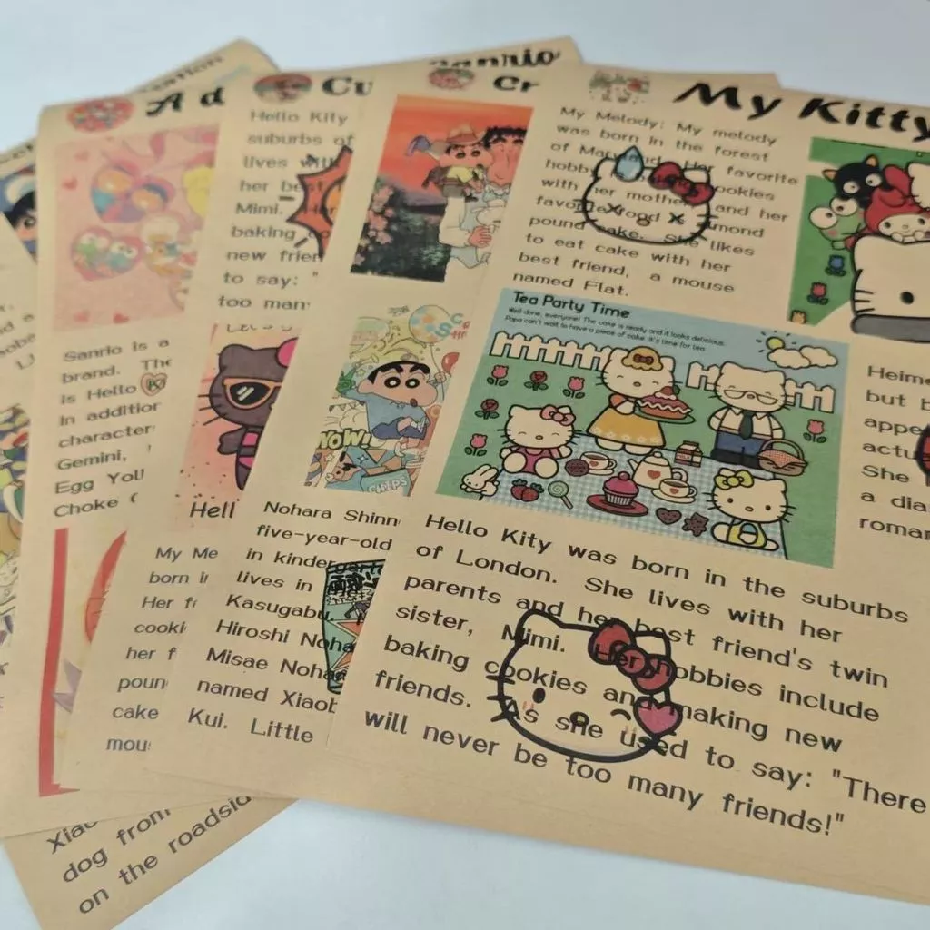 ชุดการ์ตูนย้อนยุคหนังสือพิมพ์อังกฤษสำหรับตกแต่งผนังโพลารอยด์ thumbnail 5