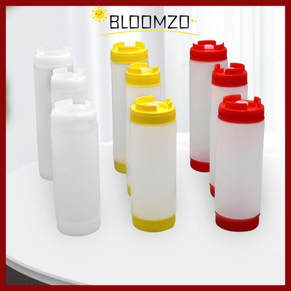 CODBLOOMZO ขวดบีบ, ขวดซอสความจุขนาดใหญ่หัวคู่, พลาสติก 16oz 20oz 24oz Portbale Tomato Catchup Dispenser Picnic Cooker