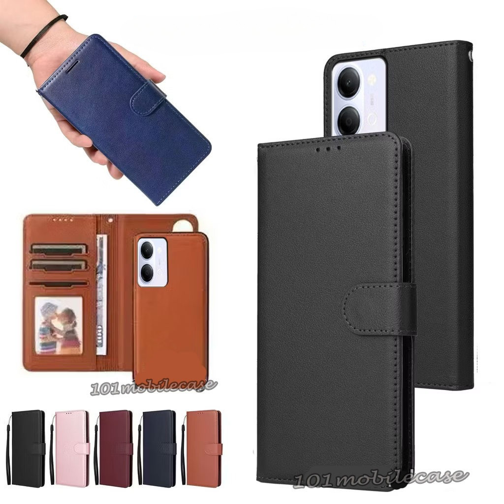 BOSS เคสฝาพับ มีล็อก สำหรับ VIVO Y21D Y31 2025 V60 V60Lite V70 5G V70FE Y31D Y05 เคสกันกระแทก มีช่องใส่บัตร์