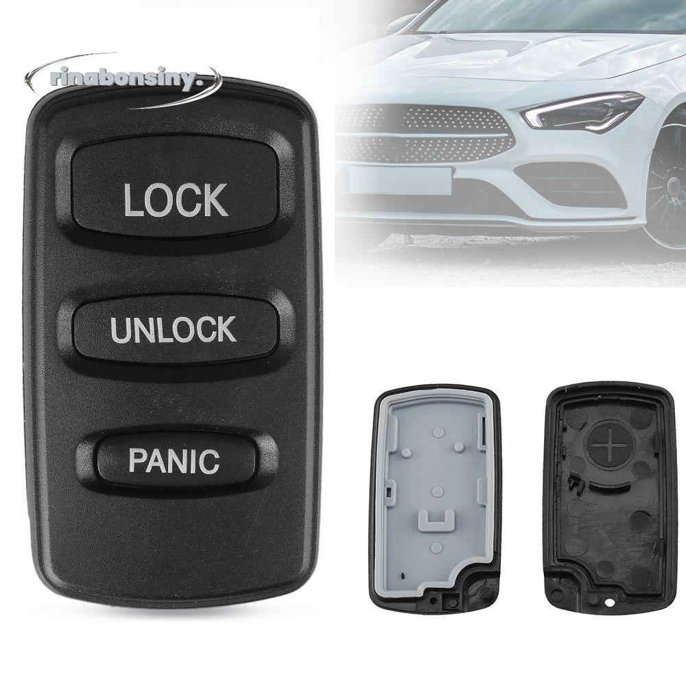 RINABONSINY กุญแจรถ, 2/3 ปุ่ม Keyless Remote Key ,ทนทานสีดําดัดแปลงกุญแจรถ Fob สําหรับ Lancer Galant Outlander Pajero V73 Montero Sport