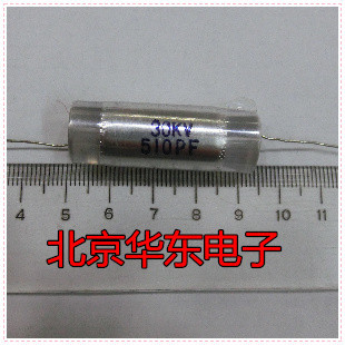 ยี่ห้อใหม่ Polystyrene Axial Precision Capacitor ±5% CB80-30KV510P501J/3,0000V Polystyrene Capacitor