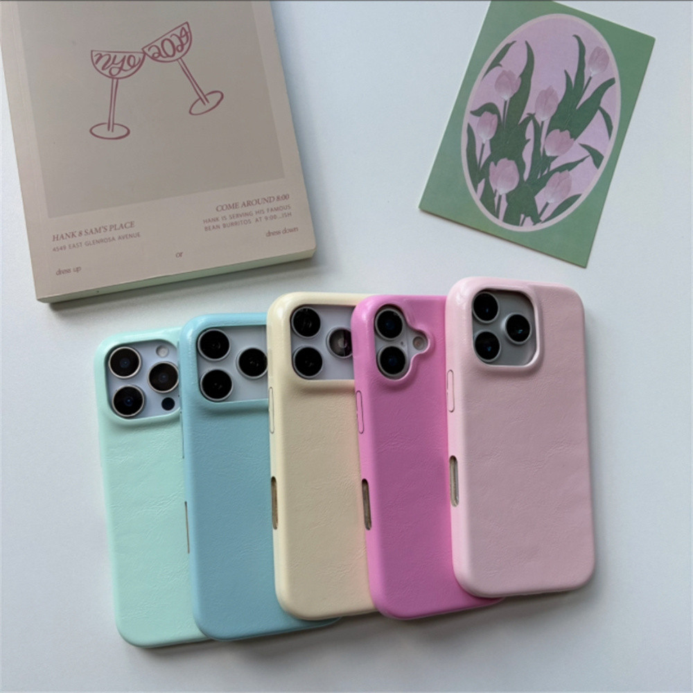 ขั้นสูง มาการอง สีทึบหนังกันกระแทกป้องกันโทรศัพท์สําหรับ ไอโฟน 17 16 15 14 มือโปร สูงสุด 13 17 มือโปร สูงสุด