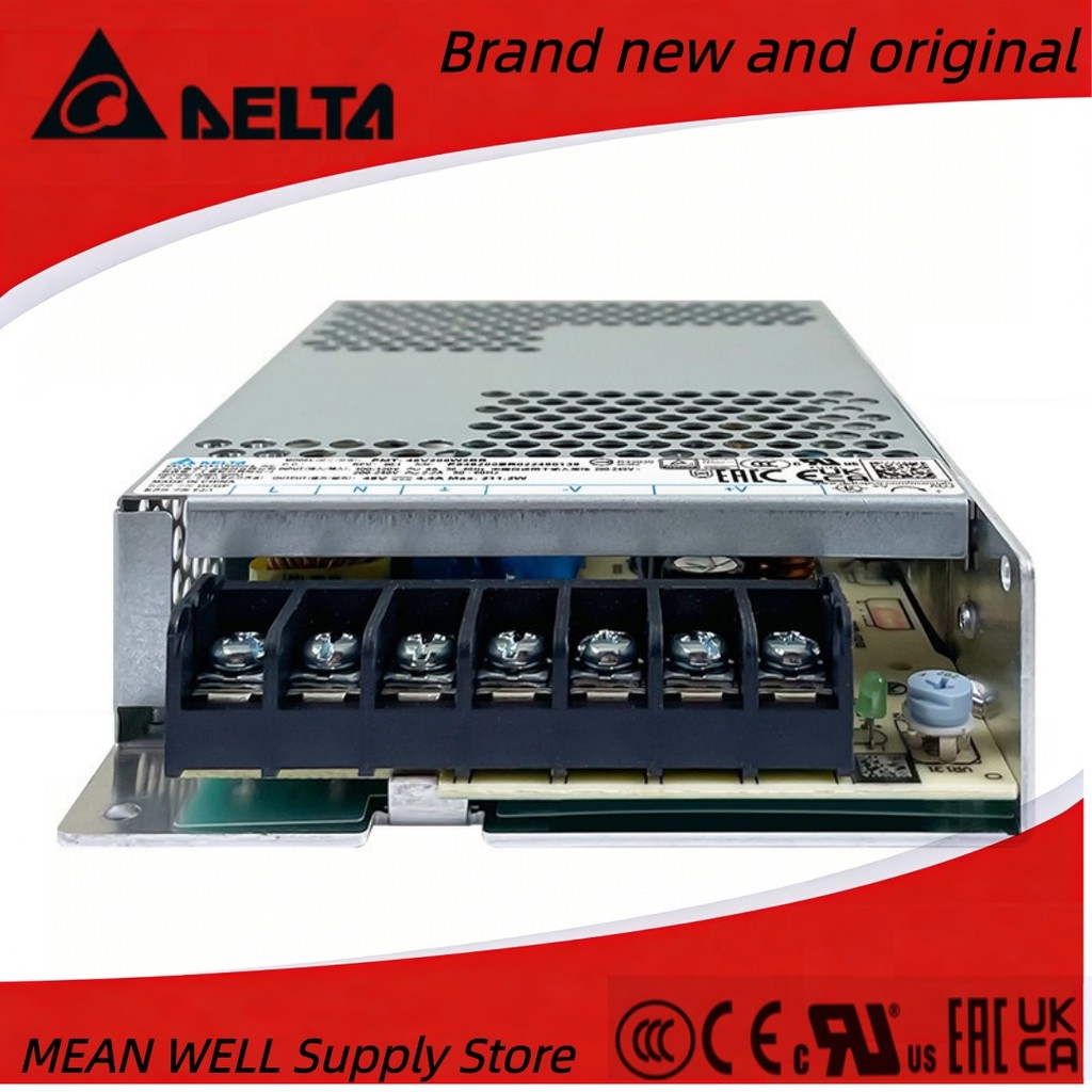 Delta PMT-48V200W2BR Switching Power Supply | 48V 4.4A | ของแท้ดั้งเดิม | แหล่งจ่ายไฟแผงแบนอุตสาหกรร