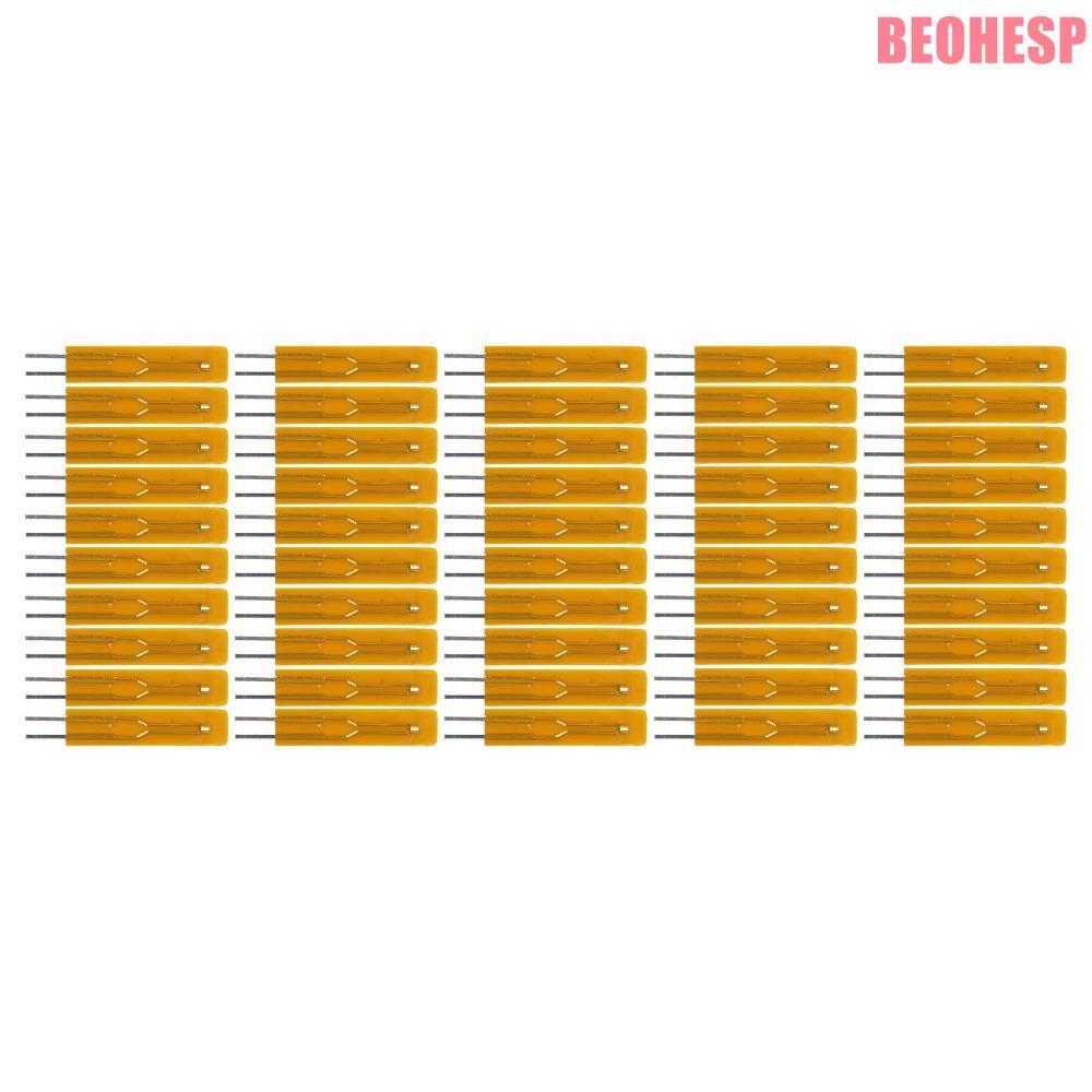 BEOEHESP 50PCS Thin Film Thermistor,ฟิล์มบางน้ําหนักเบาตัวต้านทานความร้อน,ทนทาน MF55-502F-B3950-L25(
