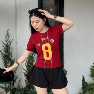 【จัดส่งตลอด 24 ชั่วโมง】เสื้อยืดแขนสั้นคอกลมตัดเย็บด้วยเสื้อยืดอ้วนผู้หญิง แต่งตัวช่วงฤดูร้อนเสื้อยืดแขนสั้นคอกลมการจัดส่
