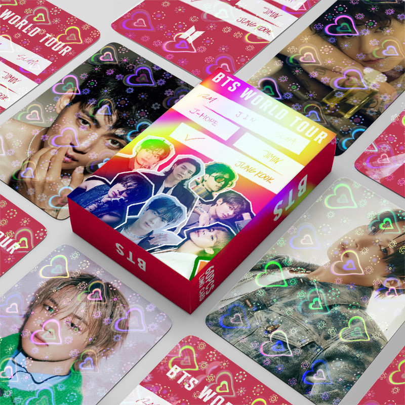 60 Heart Film การ์ดขนาดเล็ก โซ่หลัก BT BL KATSEYE แฟลชการ์ด การ์ดรูปถ่ายดาว การ์ด LOMO