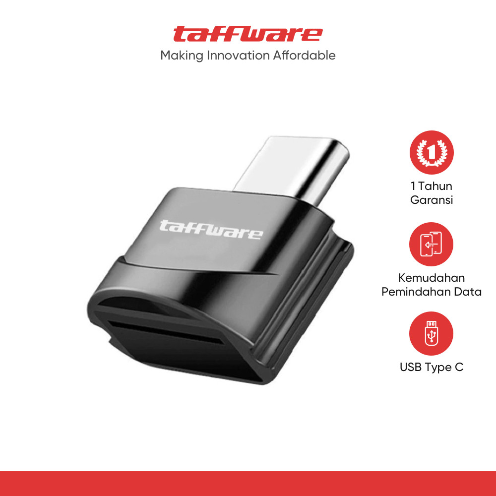 เครื่องอ่านการ์ด Taffiware Type C OTG MicroSD - P31
