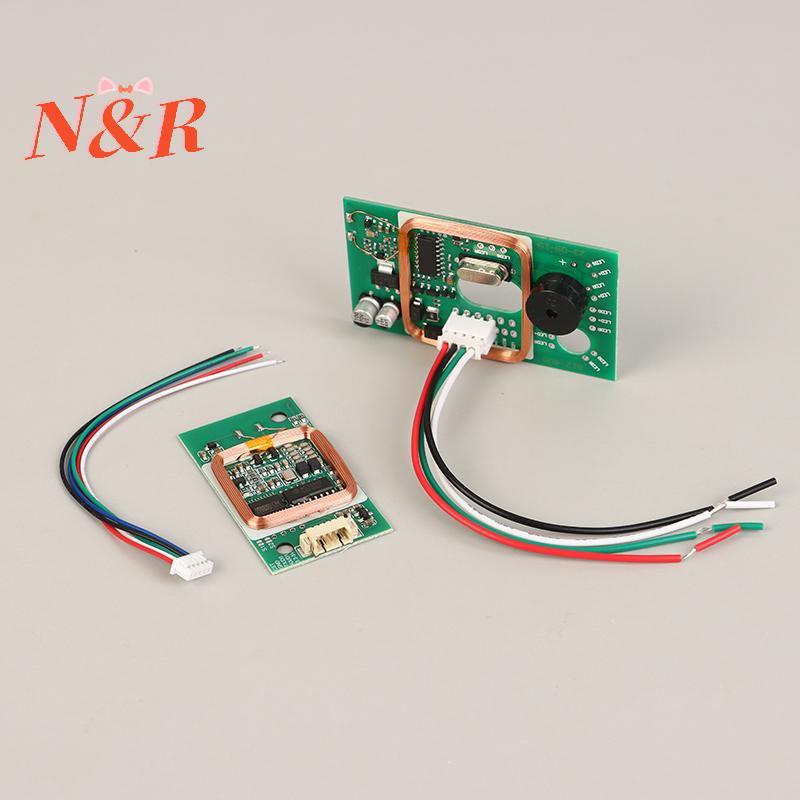 เครื่องอ่านบัตรประจำตัวโมดูล IC ไร้สาย13.56MHz 125Hz ความถี่คู่ WG34 WG26/UART 5V 12V