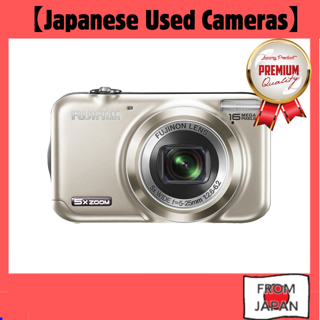 FUJIFILM Digital Camera FinePix JX400 Champagne Gold FX-JX400G Point & Shoot Digital Camera Pre-Owne