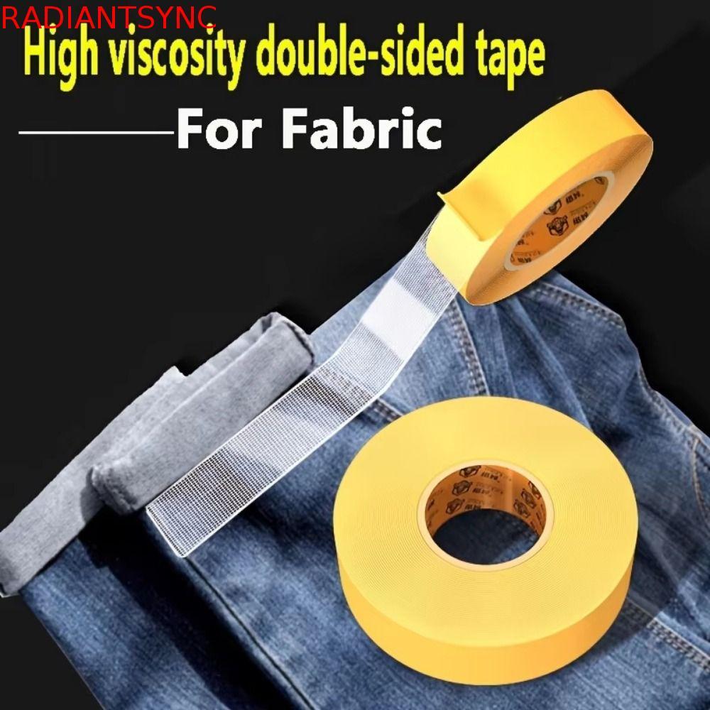 RADIANTSYNC Garment Edging Tape, Strong Adhesive 20M เทปซ่อมผ้าไม่มีรอยเปื้อน, ที่มองไม่เห็น No-Trace กันน้ําสองด้าน Hemming เทปในครัวเรือนเครื่องมือเสื้อผ้า