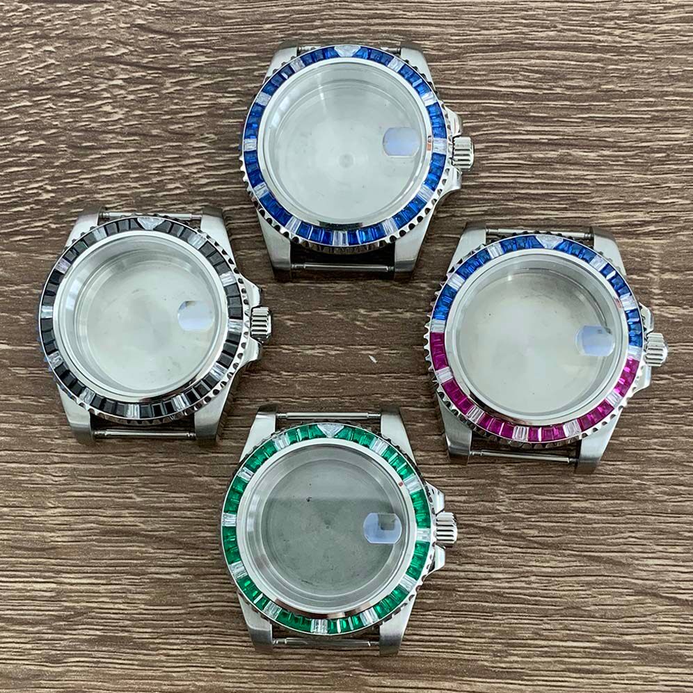 Big Brother Watch Accessories~Modified Watch Case 40MM Crystal Ring Stainless Steel Case Sapphire Gl
