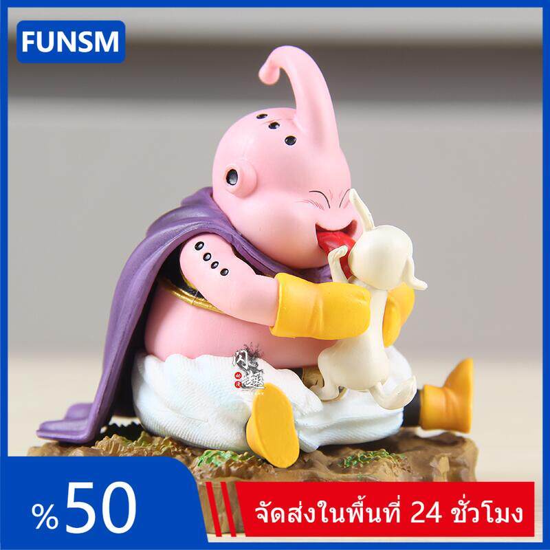 XNB DRAGON BALL Majin Buu ฟิตเนสกล้ามเนื้อ Super Saiyan คอสเพลย์ Q-รุ่นรูปตุ๊กตาของขวัญสําหรับเด็ก,ต