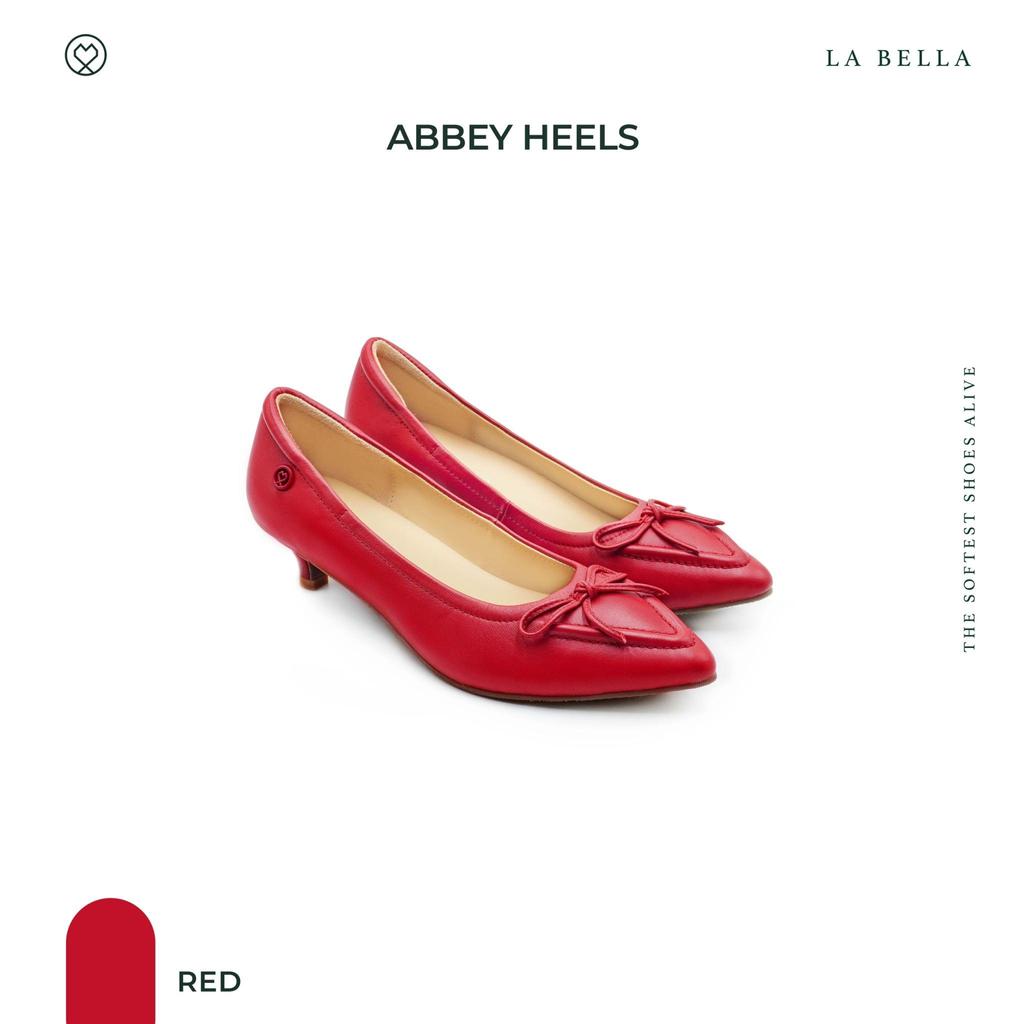 LA BELLA รุ่น ABBEY HEELS  - RED