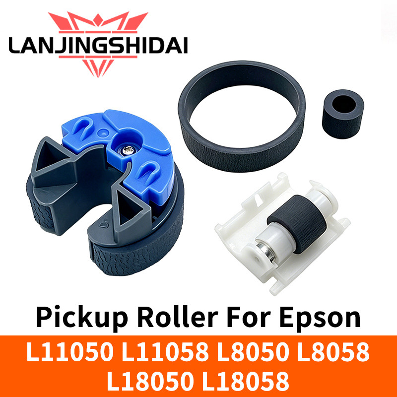 Pickup Roller สําหรับ Epson L8050 L8058 L18050 L18058 L11050 L11058 แยก Pad กระดาษ Feed Roller ยางยาง