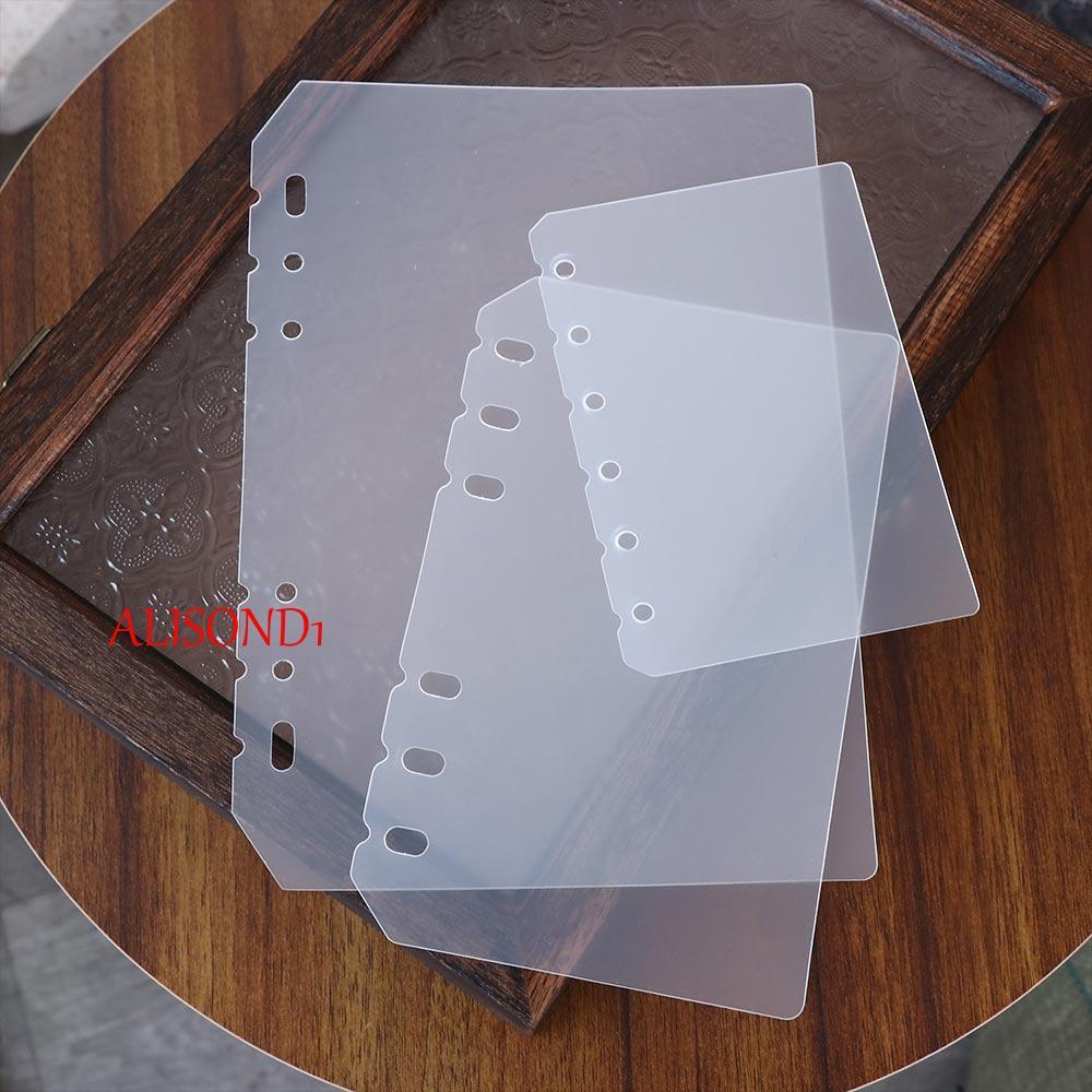 ALISOND1 Notebook Divider Matte Universal Board Page Transparent Inner Paper Agenda Planner Separato