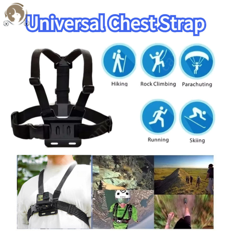 สายรัดหน้าอก Mount Belt สําหรับ Gopro/ DJI OSMO Action Camera Harness สําหรับ Go Pro SJCAM EKEN อุปก