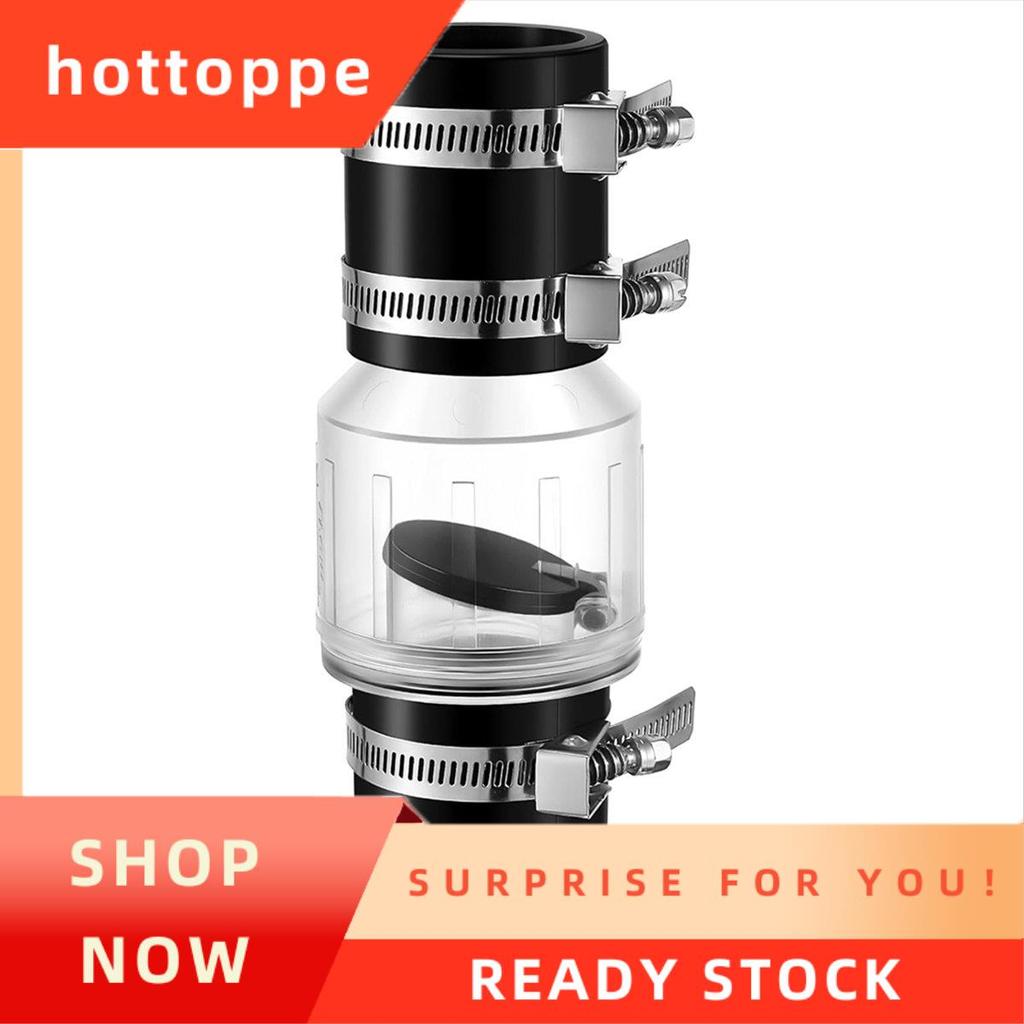 hottoppe1-1/2 นิ้ว CV-150 Sump Pump Check Valve, Spring Loadd Flapper for Backflow Prevention, Silen