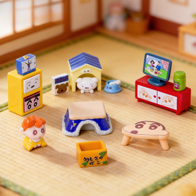 ของตกแต่ง Micro Landscape สุดครีเอทีฟ เฟอร์นิเจอร์ชินจังน่ารัก DIY เม็ดตกแต่งน่ารัก ตุ๊กตาเรซิ่น สำหรับหน้ารถและโต๊ะทำงาน