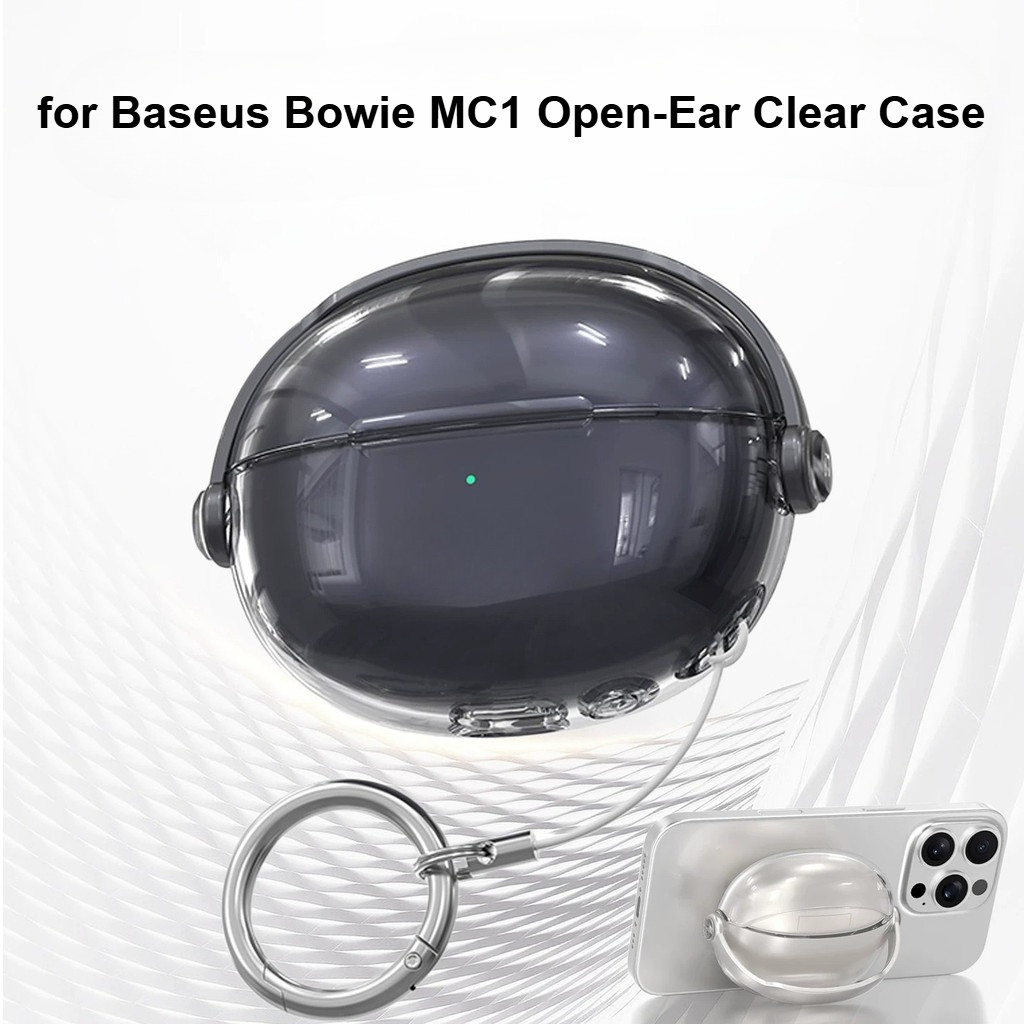 for Baseus Bowie MC1 Open Ear Case Clear Soft Case Suitable for Baseus Bowie MC1 Shockproof Shell Pr