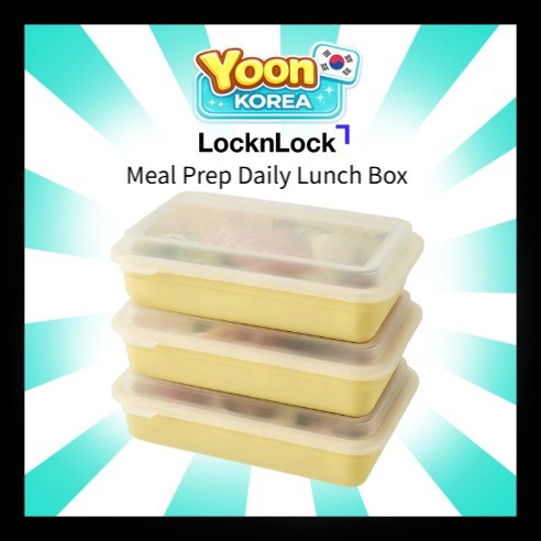 LocknLock / DosiLock Meal Prep Daily Lunch Box 3P Set / Made in Korea Authentic K-Food Value Pack