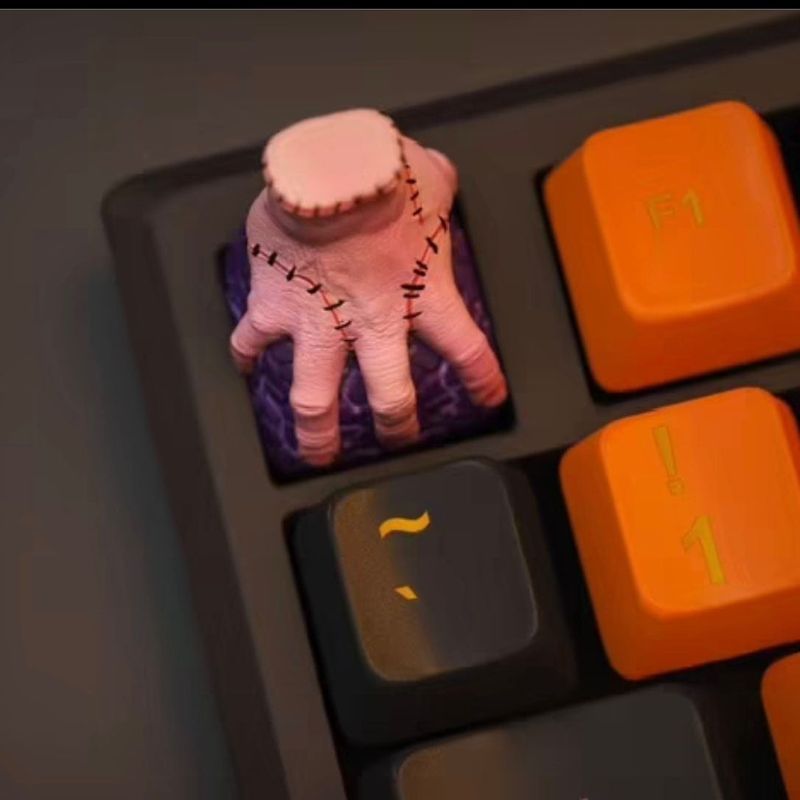 Stitching Monster Keycap Broken Hand TH Adams Family วัสดุเรซิน CUSTOM Keycap 3d สามมิติ 6.2