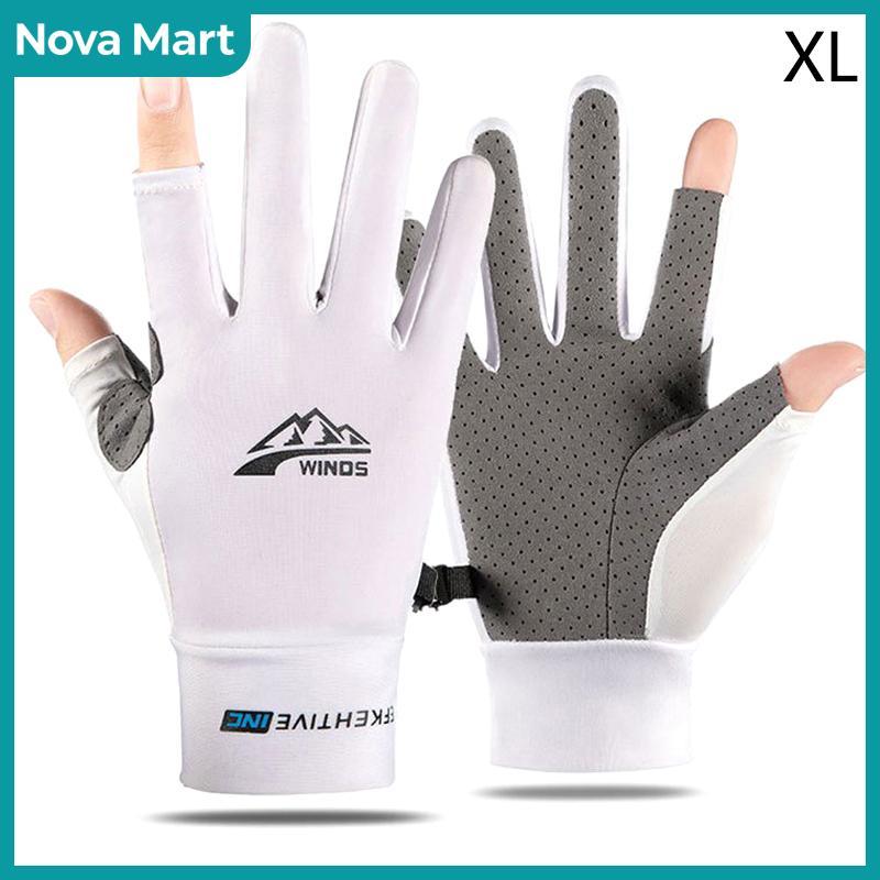 ถุงมือฤดูร้อน nova Mart บางกันรังสีอัลตราไวโอเลตจุดน้ำค้างถุงมือสัมผัสหน้าจอขับขี่ถุงมือกันลื่นระบายอากาศได้ดีมีในสต็อก